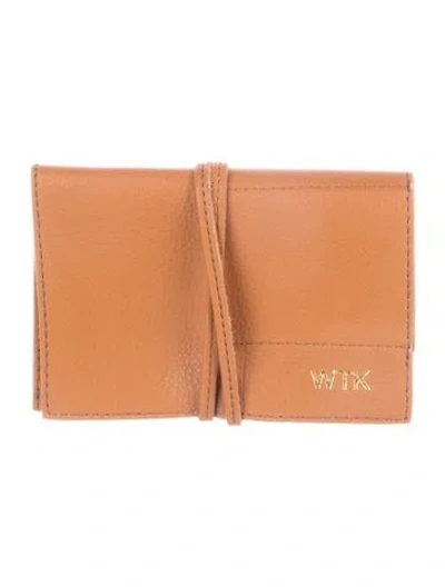 Pre-owned Mark And Graham Leather Passport Holder In Brown