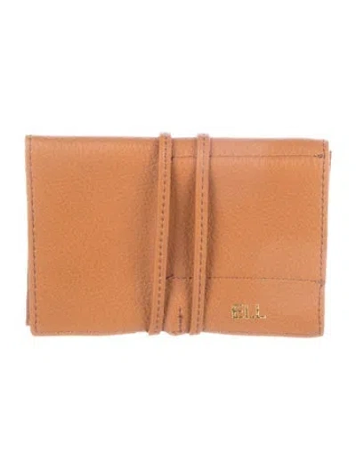 Pre-owned Mark And Graham Leather Passport Holder In Brown