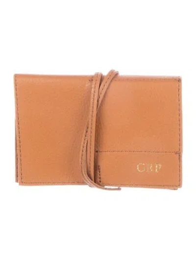 Pre-owned Mark And Graham Leather Passport Holder In Brown