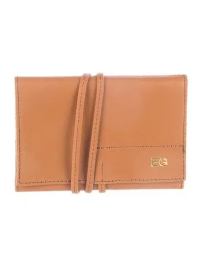 Pre-owned Mark And Graham Leather Passport Holder In Brown