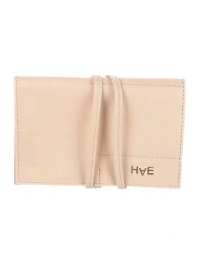 Pre-owned Mark And Graham Leather Passport Holder In Neutral