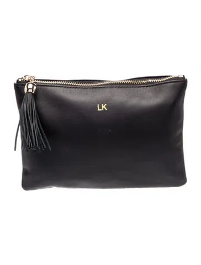 Pre-owned Mark And Graham Leather Portfolio In Black