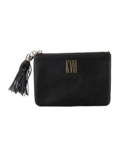 Pre-owned Mark And Graham Leather Pouch In Black