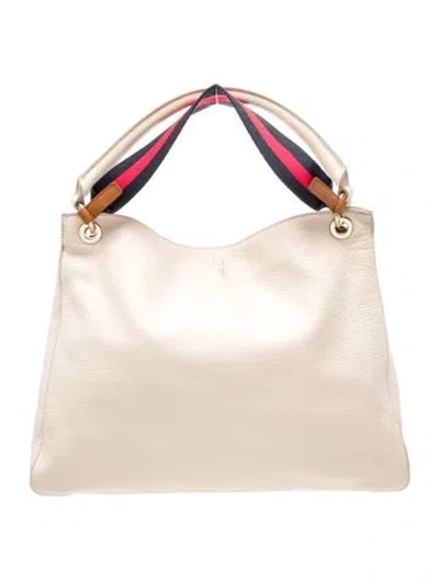 Pre-owned Mark And Graham Leather Shoulder Bag In Neutral
