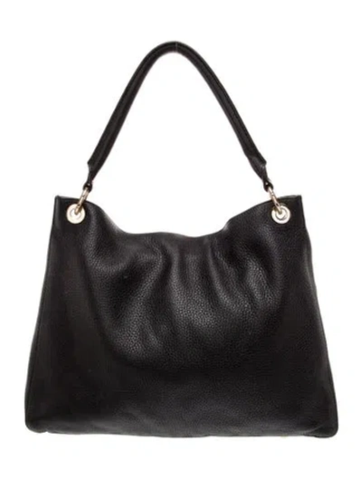 Pre-owned Mark And Graham Leather Top Handle Bag In Black