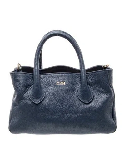 Pre-owned Mark And Graham Leather Top Handle Bag In Blue