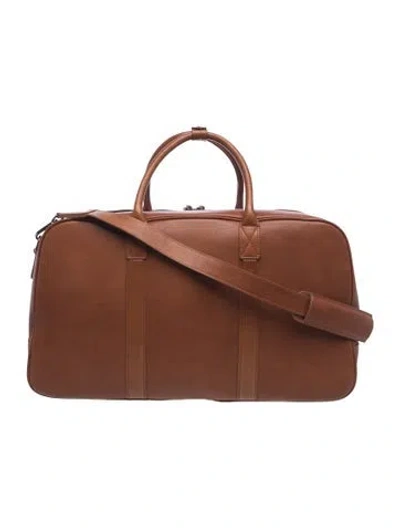 Pre-owned Mark And Graham Leather Top Handle Bag In Brown