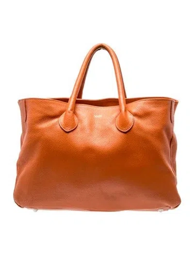 Pre-owned Mark And Graham Leather Top Handle Bag In Brown