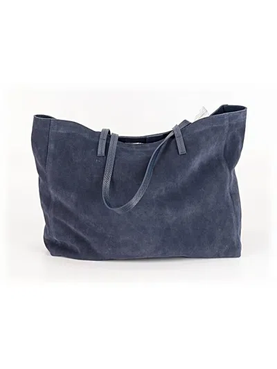 Pre-owned Mark And Graham Leather Tote Bag In Blue