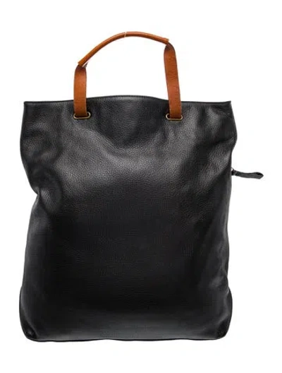 Pre-owned Mark And Graham Leather Tote In Black