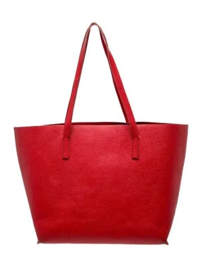 Pre-owned Mark And Graham Leather Tote In Red