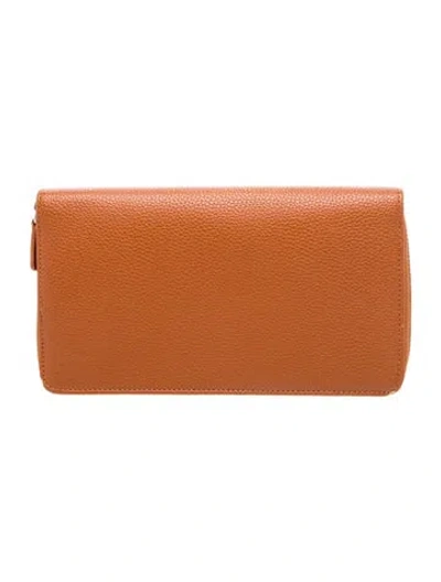 Pre-owned Mark And Graham Leather Travel Jewelry Case In Brown