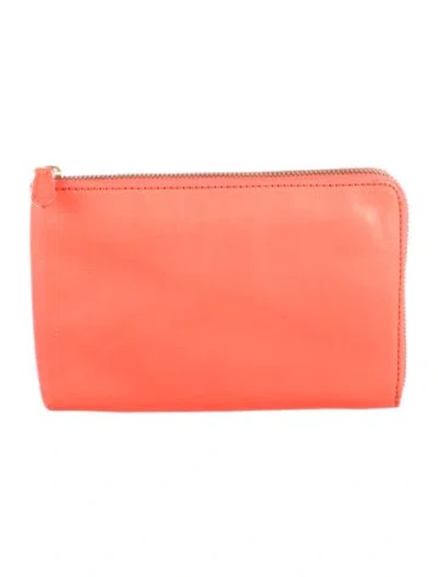 Pre-owned Mark And Graham Leather Wallet In Orange