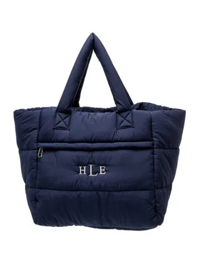 Pre-owned Mark And Graham Nylon Tote In Blue