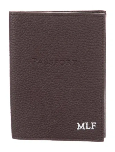 Pre-owned Mark And Graham Passport Cover In Brown