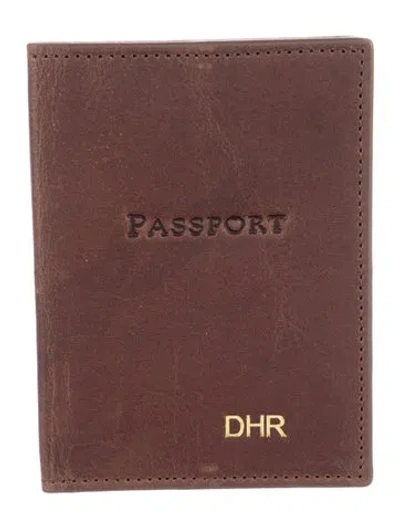 Pre-owned Mark And Graham Passport Cover In Brown