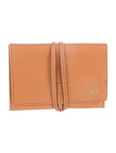 Pre-owned Mark And Graham Personalized Leather Charger Roll Up In Multi