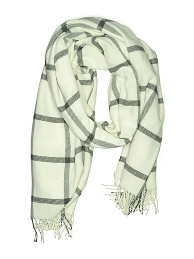 Pre-owned Mark And Graham Scarf In White
