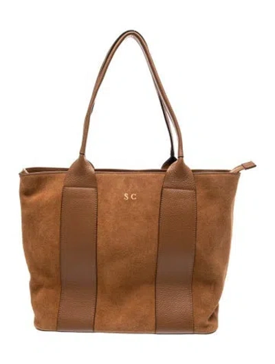 Pre-owned Mark And Graham Suede Shoulder Bag In Brown