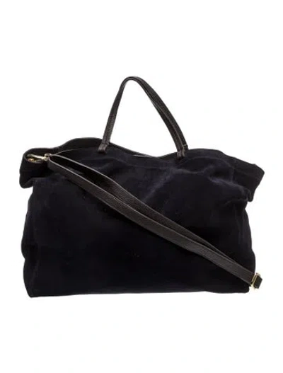 Pre-owned Mark And Graham Suede Tote In Black