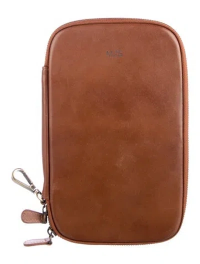 Pre-owned Mark And Graham Travel Case In Brown