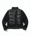 Mark&lona Quilted Black Puffer Jacket With Stand Collar In Black