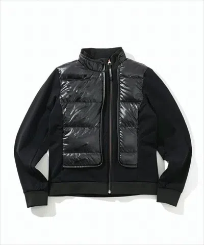 Mark&lona Quilted Black Puffer Jacket With Stand Collar