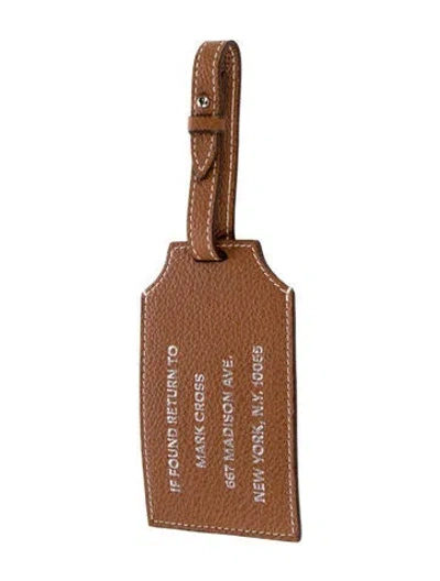 Pre-owned Mark Cross Bag Tag In Brown