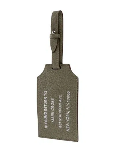 Pre-owned Mark Cross Bag Tag In Green