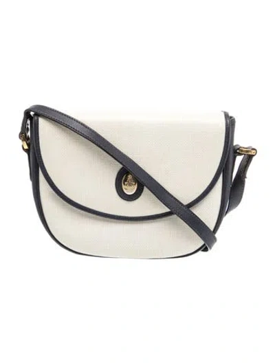 Pre-owned Mark Cross Canvas Crossbody Bag In Neutrals