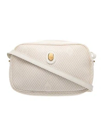 Pre-owned Mark Cross Canvas Shoulder Bag In Neutrals
