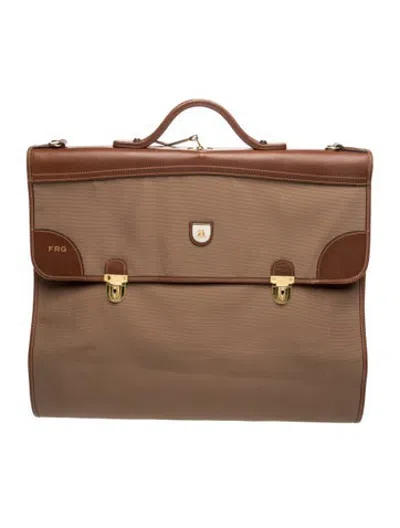 Pre-owned Mark Cross Leather Briefcase In Brown