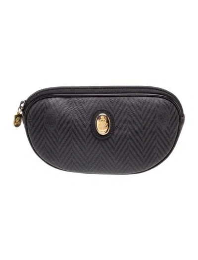 Pre-owned Mark Cross Leather Clutch In Black