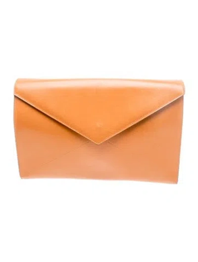 Pre-owned Mark Cross Leather Clutch In Brown