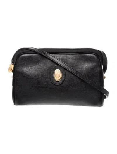 Pre-owned Mark Cross Leather Crossbody Bag In Black