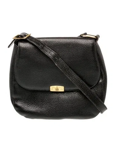 Pre-owned Mark Cross Leather Crossbody Bag In Black