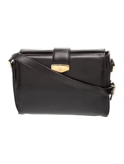 Pre-owned Mark Cross Leather Crossbody Bag In Black