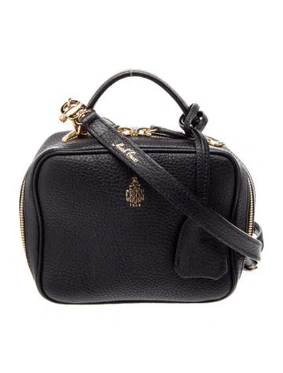 Pre-owned Mark Cross Leather Crossbody Bag In Black