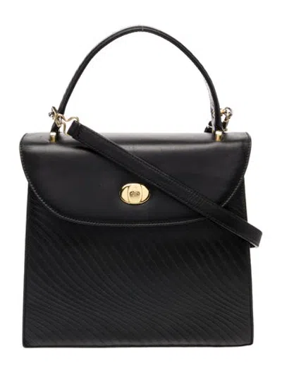 Pre-owned Mark Cross Leather Crossbody Bag In Black