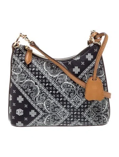 Pre-owned Mark Cross Leather Crossbody Bag In Blue