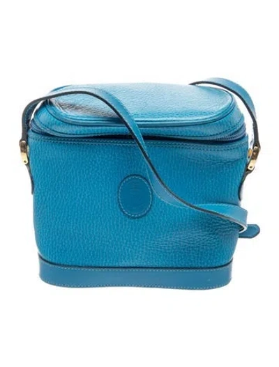 Pre-owned Mark Cross Leather Crossbody Bag In Blue