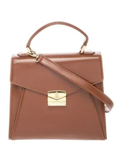 Pre-owned Mark Cross Leather Crossbody Bag In Brown