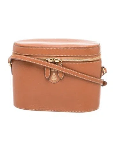 Pre-owned Mark Cross Leather Crossbody Bag In Brown