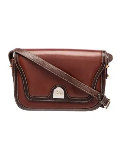 Pre-owned Mark Cross Leather Crossbody Bag In Brown