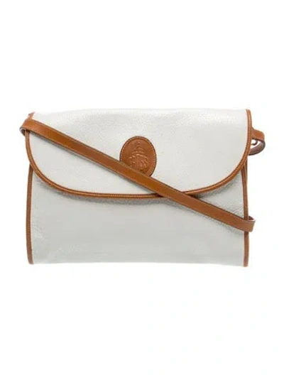 Pre-owned Mark Cross Leather Crossbody Bag In Brown/white