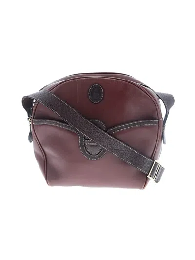Pre-owned Mark Cross Leather Crossbody Bag In Burgundy