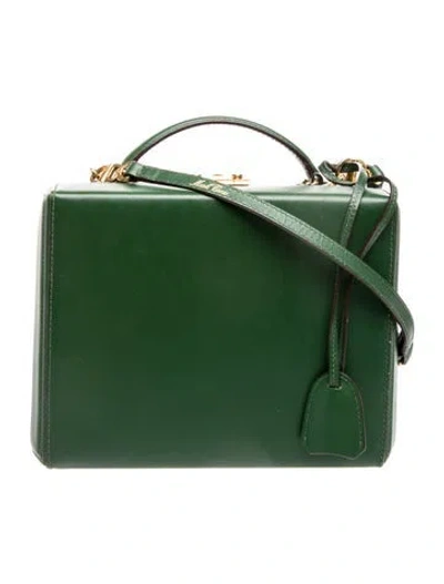 Pre-owned Mark Cross Leather Crossbody Bag In Green