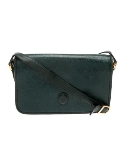 Pre-owned Mark Cross Leather Crossbody Bag In Green