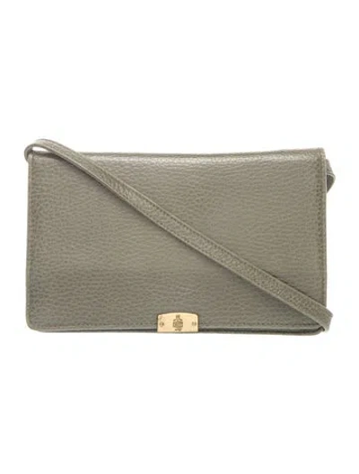 Pre-owned Mark Cross Leather Crossbody Bag In Grey