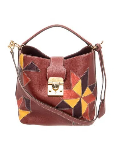 Pre-owned Mark Cross Leather Crossbody Bag In Multicolor